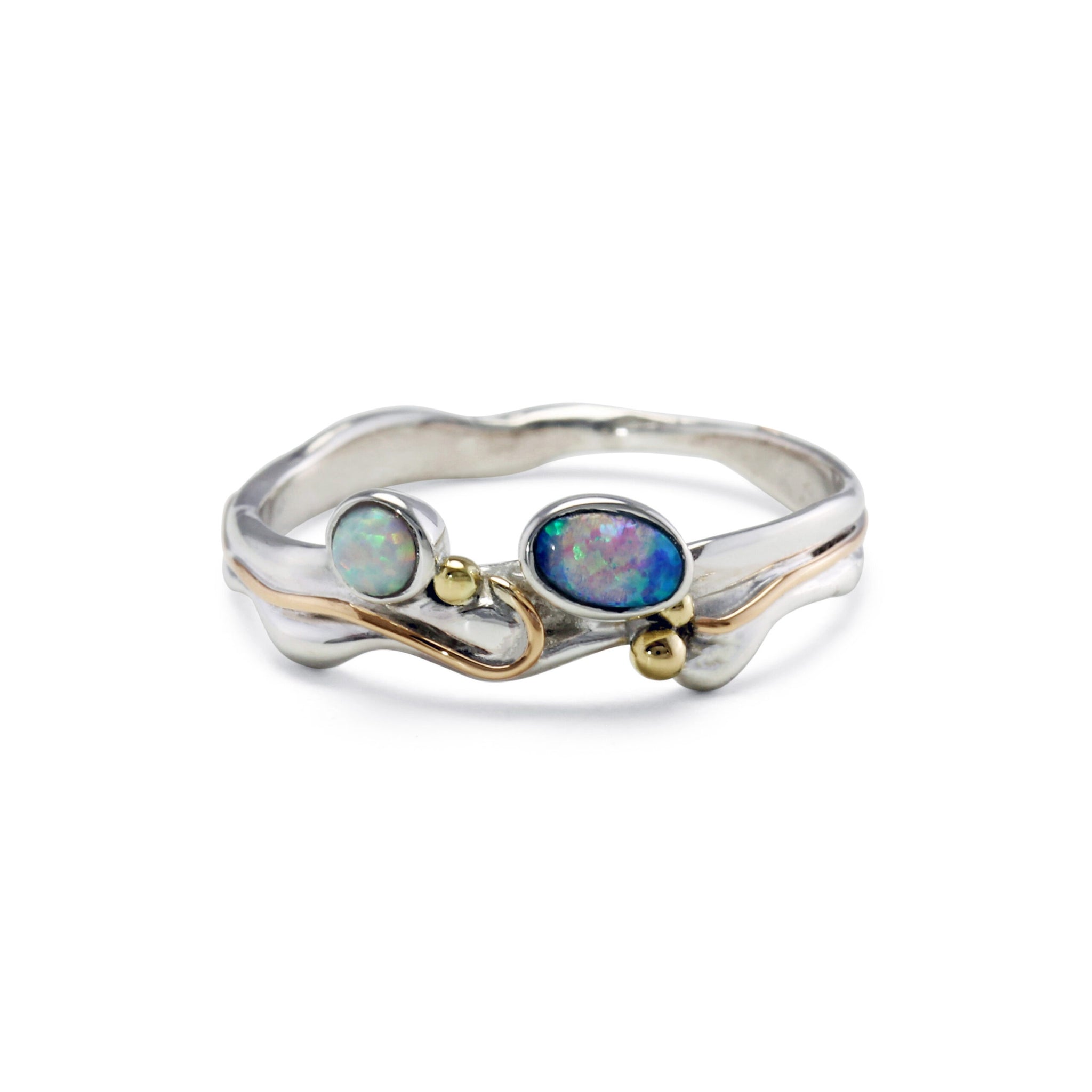 Silver & Turquoise Opalite Ring