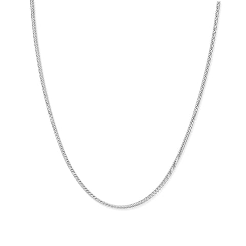 ChloBo Men's Silver Fox Tail Chain Necklace