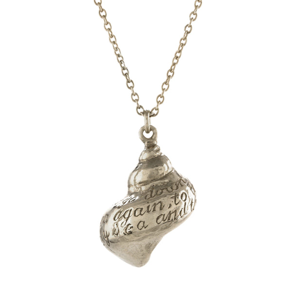 Alex Monroe Silver Engraved Shell Necklace - BSN6-S
