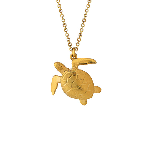 Alex Monroe Gold Sea Turtle Necklace - OCN7-GP