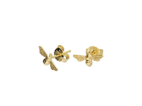 18ct Gold Plated Bee Studs