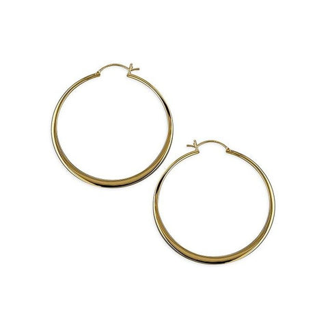 18ct Gold Plated Large Creole Hoops