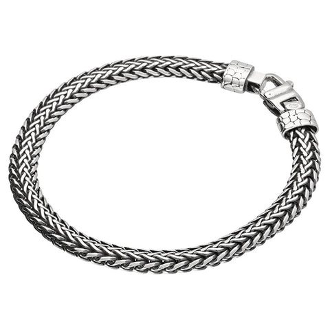 Sterling Silver Men's Oxidised Bracelet