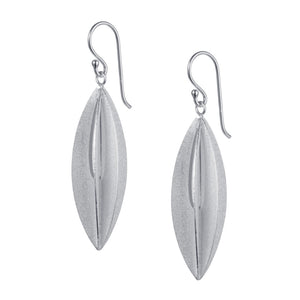 Silver Eliptic Earrings