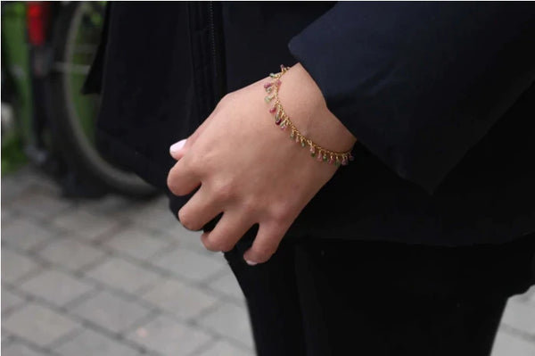 Valentina Beaded Tourmaline Gemstone Bracelet